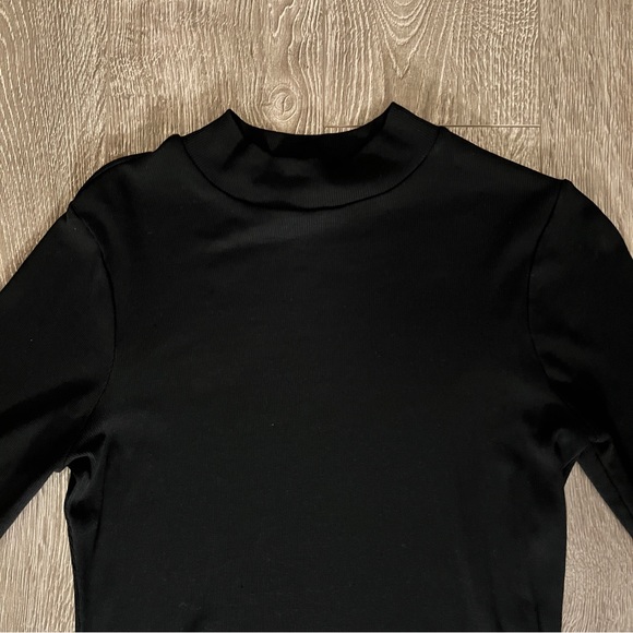 MADEWELL Drapey-Rib Mockneck Top SIZE MEDIUM - Picture 2 of 4